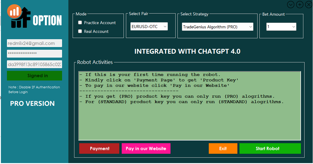 IQ Option Robot Logo